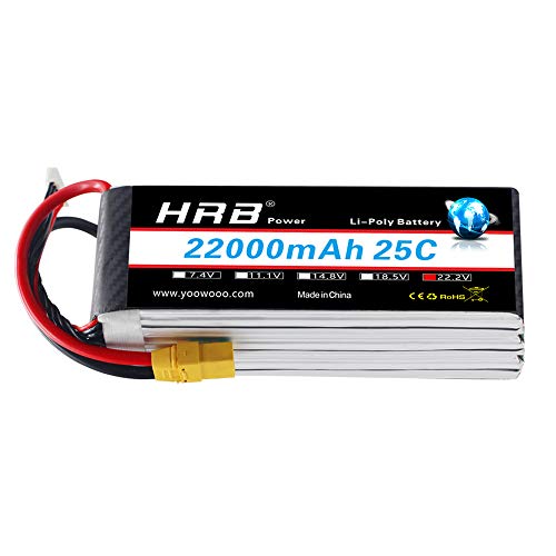 Amazon.co.jp: HRB Lipo バッテリーパック6s 22.2v 22000mAh 25C XT90