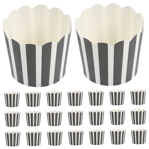 Gatuida 50 piezas Papel para Cupcakes Resistente Alta Temperatura Moldes para Hornear Muffins y Pasteles Tazas para Repostería Uso Panadería y Hogar