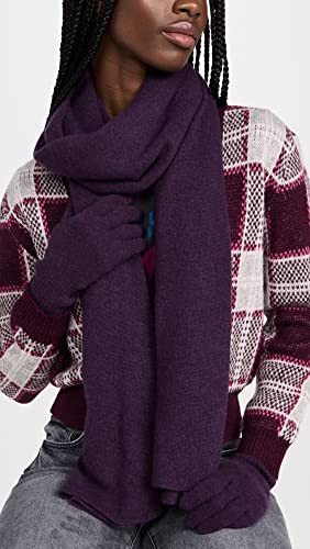 White + Warren Women's Cashmere Scarf, Aubergine, One Size #TOP2