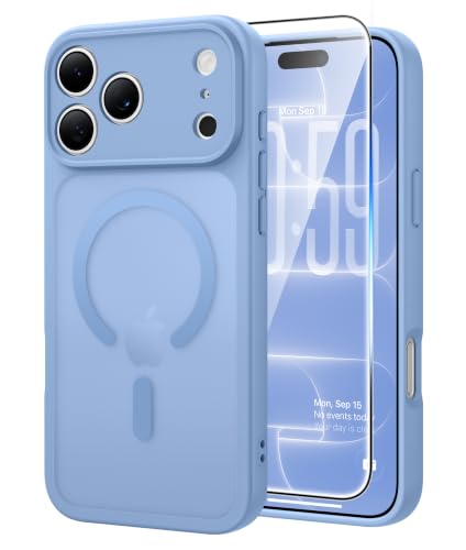 FNTCASE for iPhone 18 Pro-Max Case: iPhone 17 Pro Max Light Blue Cover