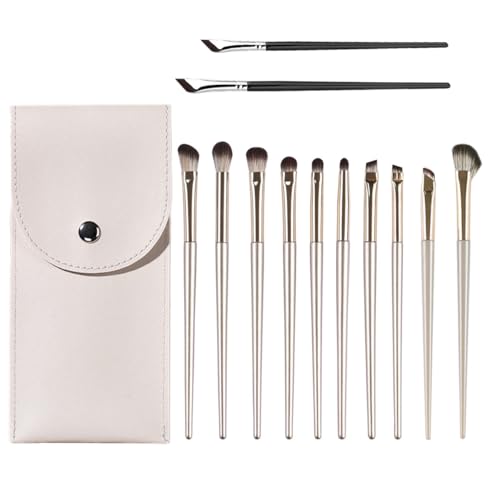 12pcs Augenpinsel Lidschattenpinsel, Eyeshadow Eyeliner Makeup Pinselset, Blending Augenbrauenpinsel Lidschatten Schminkpinsel Set, Ideal Zum Verblenden Von Lidschatten, Concealer, Puder, Glitzer