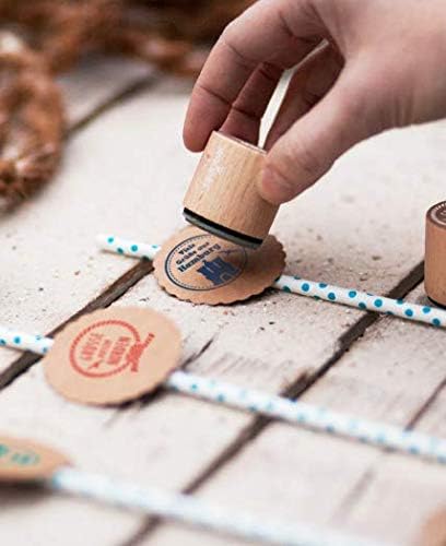 Miniatura 6 de WOODIES - Juego de sellos temáticos con diseño de agradecimiento y latas de tinta