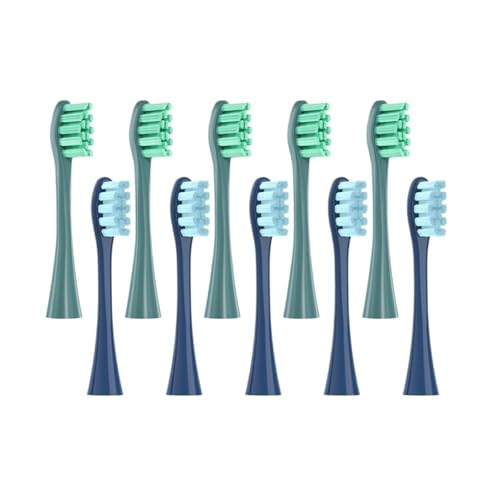 ���u���V�w�b�h Oclean X PRO/Z1/F1/One/Air 2/SE �\�t�g�m�Y���ƌ݊������� �^�󖧕p�b�P�[�W(5Green5Blue)
