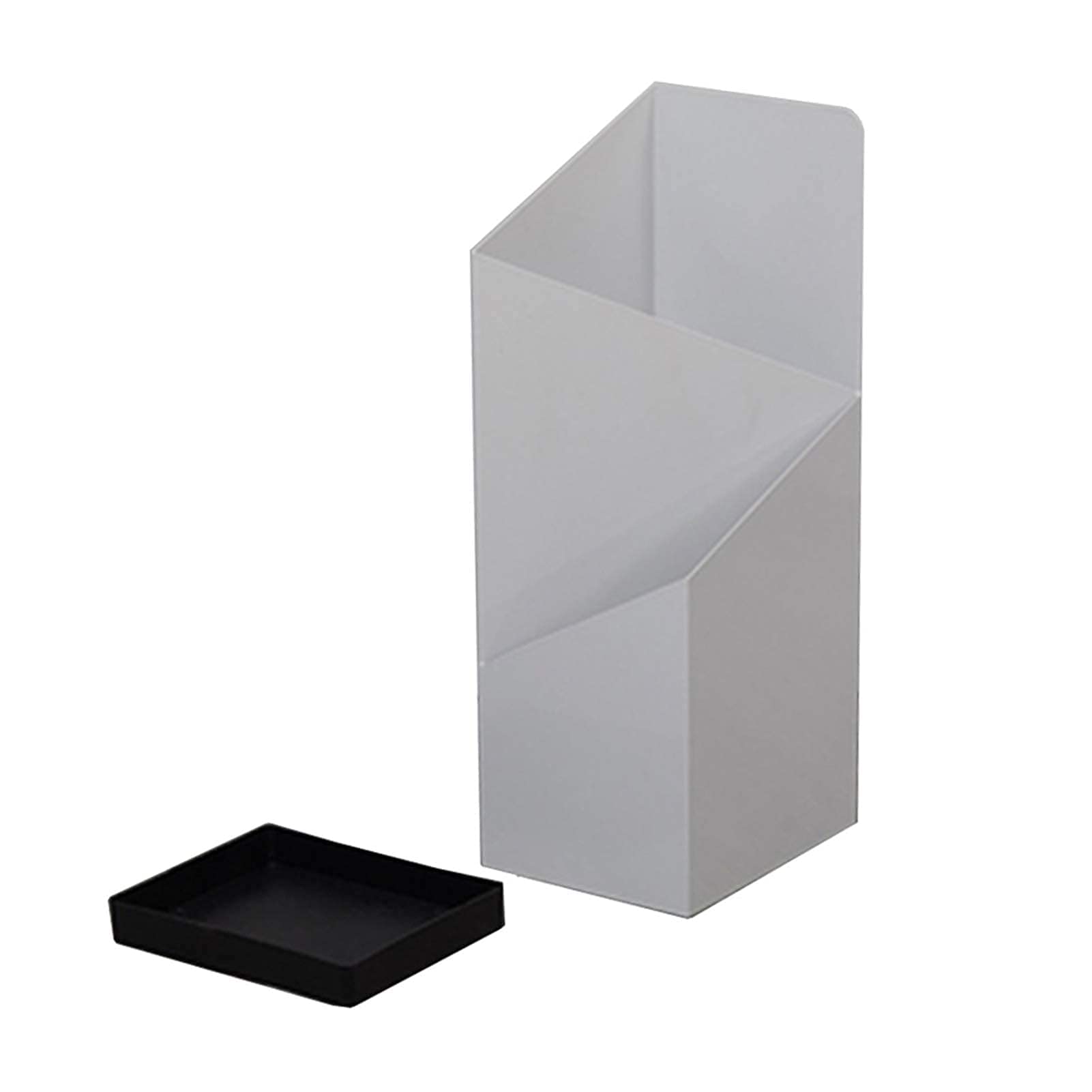 Porte-parapluies blanc métal pour éviter les sols mouillés dans l'entrée