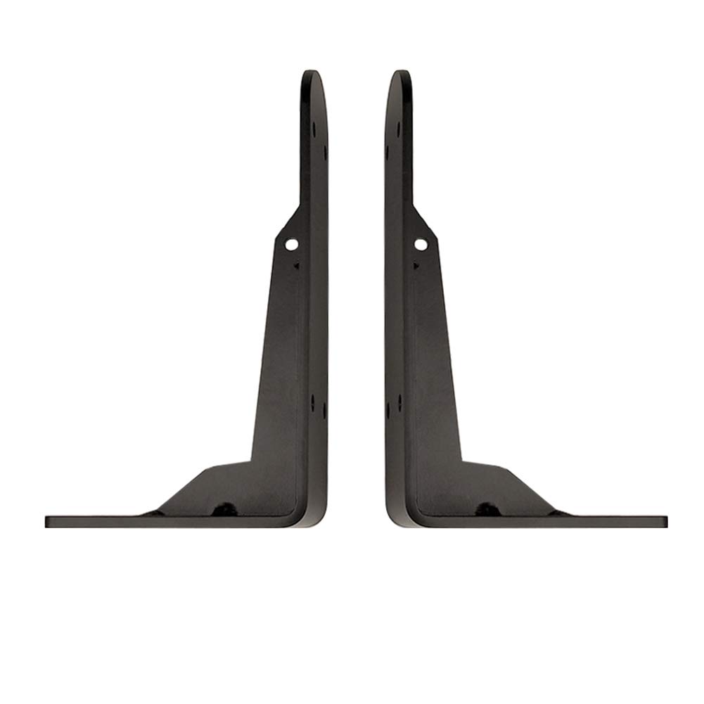 Supports d'étagère Charge Lourde 10/15/20/25/30 cm, étagères flottantes Noires rustiques industrielles, equerre Etagere pour la Maison, Le Garage, la Cuisine, Lot de 2