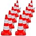 Produktbild vidaXL 10x Verkehrskegel 50 cm Verkehrsleitkegel Warnkegel Markierungskegel