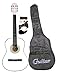 38" WHITE Acoustic Guitar Starter Package, Guitar, Gig Bag, Strap, Pitch Pipe & DirectlyCheap(TM) Translucent Medium Guitar Pick (WH-AG38)