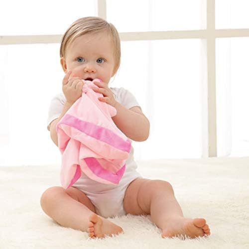 Miniatura 4 de Apricot Lamb Manta de seguridad de animales de peluche, manta de personaje de cerdo rosa, manta de personaje para guardería, felpa de lujo (cerdo