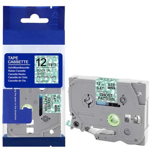 xv^[f12mm݊xe[vTZE631 TZE231 TZE131 PTH110 PTP710BT PTD200 PTD210 PTH100œ(Black on Ghost)