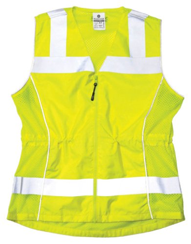 Ml Kishigo 1521 Womens Fitted Ansi Class 2 High Visibility Safety Vest, Medium #TOP21