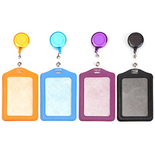 CWED Porta Badge e Bobina,4Pcs Porta badge, Porta