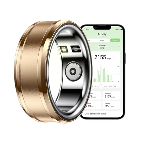 Tracker d'activité physique sous forme de bague connectée Android iOS