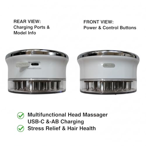 Image of Tiens TQ-Z40 Multifunctional Head Care Apparatus | Rechargeable Electric Scalp Massager for Stress Relief & Hair Health | Portable Head & Body Therapy Device