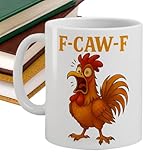 Genérico Taza De Café | Vajilla De Bebidas De Cerámica F-CAW-F | 330 Ml Taza De Café Con Gallo - Para Té Leche Latte Cappuccino Cerveza Vino Sala Oficina Viaje Picnic Cumpleaños Mujeres Hombres