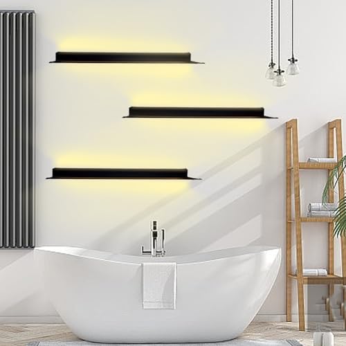 Étagère murale en métal 40 pouces : solution gain de place pour ranger salon et chambre