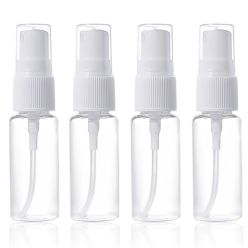 4 X 20ml Sprühflasche Klein,Spray Bottle,Sprayflasche Leer,Zerstäuber,Mini Sprühflasche,Kleine Sprühflaschen Zum Befüllen,Zerstäuber Sprühflasches,Sprühflaschen Befüllen,für Parfüms,Öle,Wasser,Alkohol