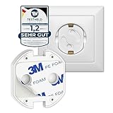 QUALITÄT & DESIGN: Dank verbesserter 3M Klebefolie, größeren Öffnungen und gerade einmal 2mm Dicke bleiben die Steckdosenadapter immer in der Steckdose und sind dank weißer Farbe absolut unsichtbar