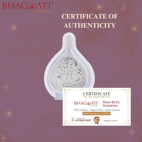 Image of 999 Pure Silver Radhakrishna Paan Stand | Pooja Pan for Home Temple, Office & Hall Decor | Luxury Spiritual & Corporate Gift | Tabletop 4.25 inch x 3 inch inch