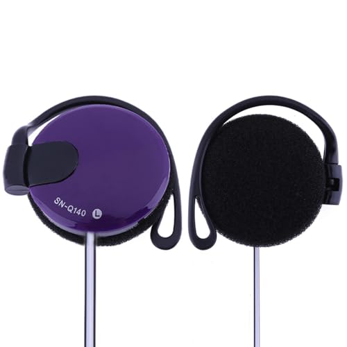 Clip Earphones Wired - Stylish Sports Earphones with, Enhanced Bass Sound | Ergonomic In-Ear Headphones for Running, Gym Workouts, and Daily Use, Wired Clip Earbuds for Music Lovers