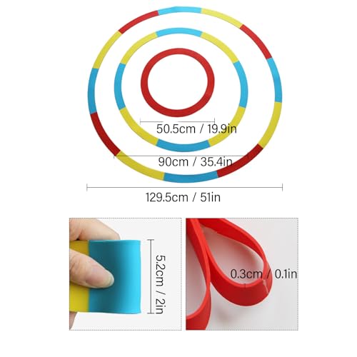 Dilwe Putting-Zielkreis, Tragbar und Wasserdicht, Silikon-Chipping-Ringe, Golf Training, Verbessern Sie die Putting Accuracy, für Profispieler, Amateure, Fitness Training, Outdoor Sport