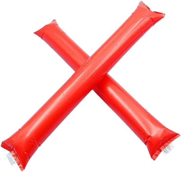 Pandiui23 110 PCS Pack 55 Pares de Aplaudidores hinchables ruidosos de plástico. Artículos de Fiesta y animación. Palos cotillón Ideales para fútbol, Fiestas, cumpleaños,