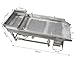 TECHTONGDA Straight Vibrating Sieve Screen Shaker Electric Linear Sifter Machine Stainless Steel One Layer One Motor 3mm Screen Size 11.8×29.5inch 110V