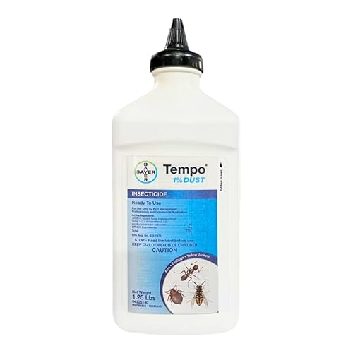 Miniatura 2 de Tempo - Insecticida antipolvo al 1%, acción rápida, control de larga duración para avispas, avispas, hormigas y cucarachas, 1.25 libras, incluye