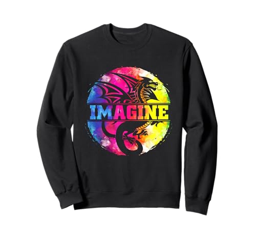 Imagine Fantasy Drago Retro Tribale Felpa