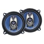 Pyle Car Speakers 14cm – 200W 3-Way Triaxial Coaxial Stereo Speaker Set, Universal Fit for Door/Side Panel, Easy Install, Pro Audio Sound Upgrade – 2-Pack, Blue