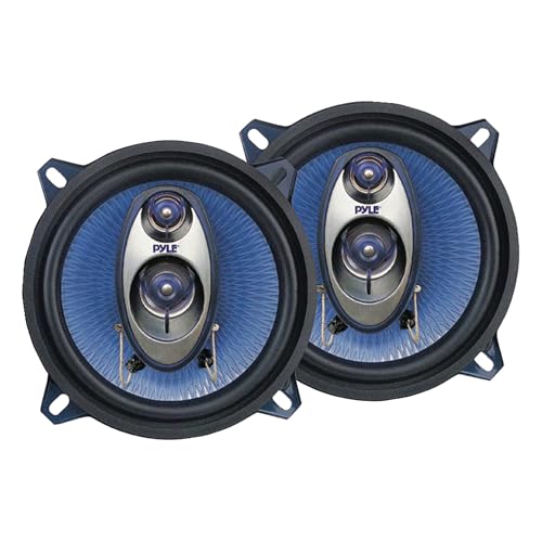Pyle Auto Lautsprecher 13cm 5.25 Zoll 3 Wege Set 200W - Einbaulautsprecher Auto Kfz Lautsprecher mit Hochtöner Mitteltöner Car Hifi Klang klare Höhen kraftvoller Sound OEM Passform einfache Montage