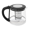 Doppelflammiger Elektrischer Wasserkocher | Wasserkocher Set 2-teilig 2.5L+1.0L Glas Edelstahl 1800W Temperaturregelung für Tee Kaffee Büro Haushalt Geschenk #4