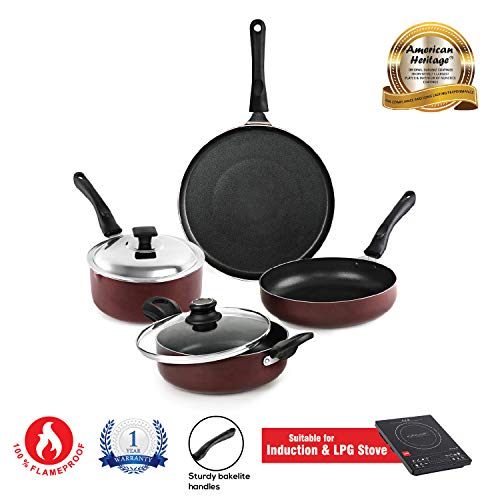 Cello Prima Non Stick Cookware Set 28cm Non Stick Dosa Tawa, Fry Pan