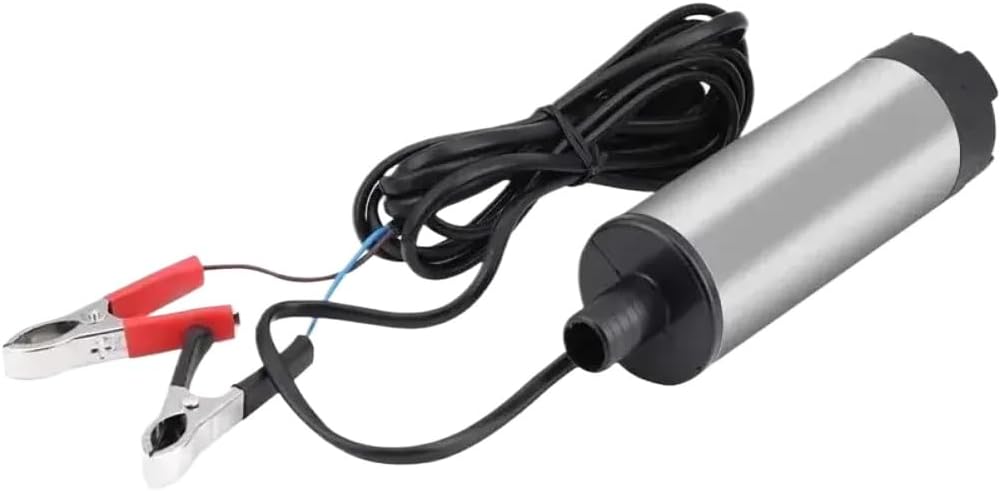 Small Electric Fuel Transfer Pump 12V DC Dispenser Lightweight Portable Clamp Models Self Priming Type Compatible With Automotive Motorcycle Parts