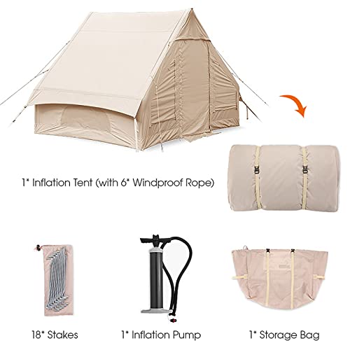 Carpa inflable grande para camping 4-6 personas miniatura 5