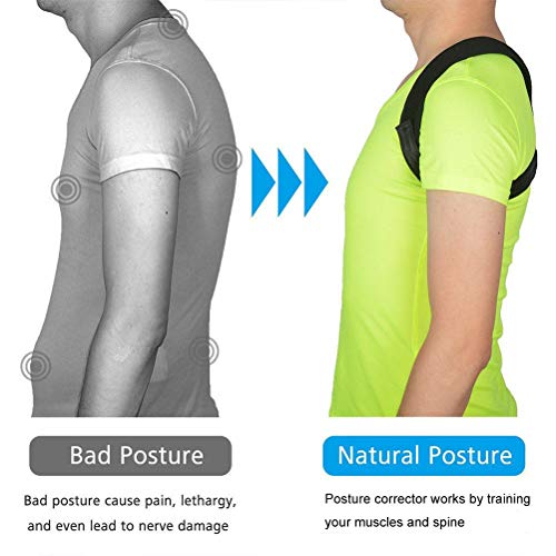 Posture Corrector For Men And Women - Adjustable Back Brace - Back Posture Corrector For Clavicle Support And Providing Pain Relief #TOP4