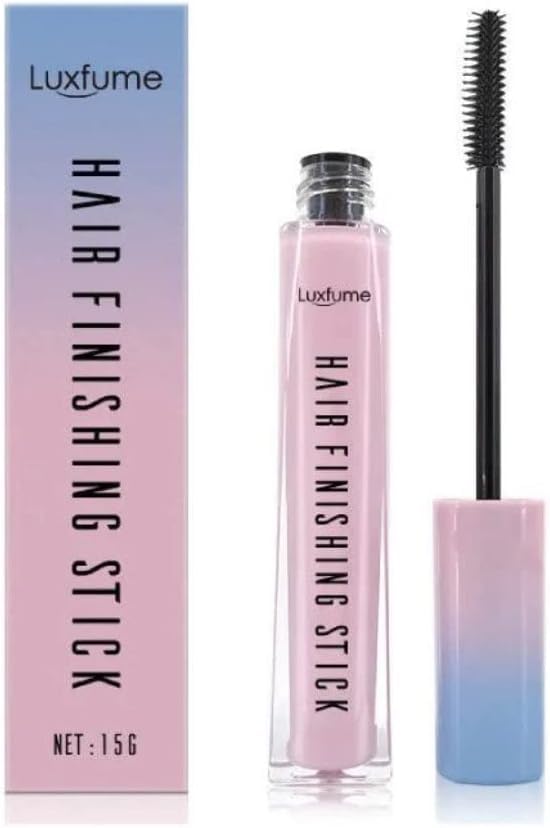 SWEI - 2Pcs Hair Finishing Stick | Anti Frizz Hair Flyaway Wax | Tamer-Edge Brush | Hair Mascara Flyaway Hair Stick for Women | Moisturizing & Shine Enhancing | Hair Finishing Gel | 2x15g