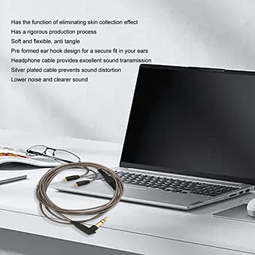 Haosie MMCX Cable, Earphones Cable Replacement, Compatible with SE215 SE315 SE425 SE535 SE846, for Cell Phones MP3, Computers - Image 4