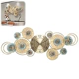 【STYLE ÉPURÉ】Design créatif et épuré, lignes simples et élégantes, style moderne et rafraîchissant. Mains en métal raffinées, durable, stylé et esthétique, résistant aux chocs. Un élément de décoration murale raffiné et attrayant.