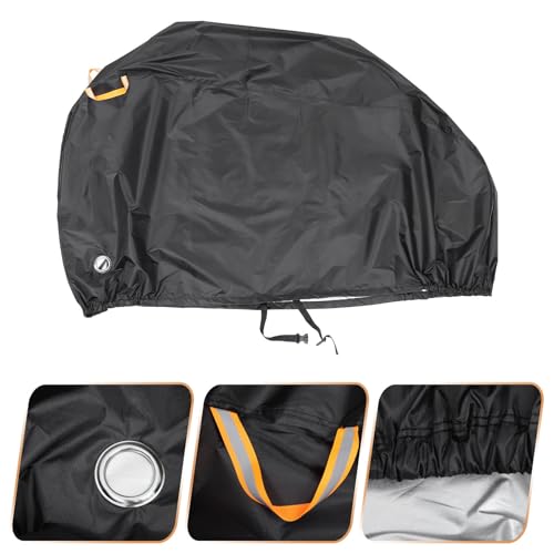 Funda para bicicleta negra resistente con hebilla y bolsa Oxford 210D 8