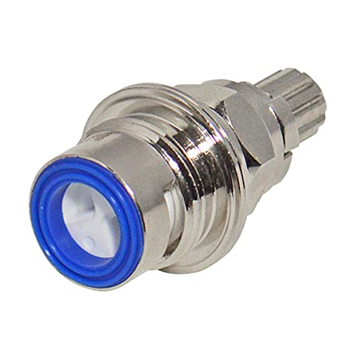Generic P-P Ceramic Disc Stem For Quarter Turn Faucets With Cold Water Applications, Durable Brass, 1.83" X 0.73" #TOP4