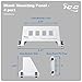ICC Blank Mounting Panel with 4 Ports, Fits ICC Residential Enclosures, Customizable with Keystone Modular Connectors
