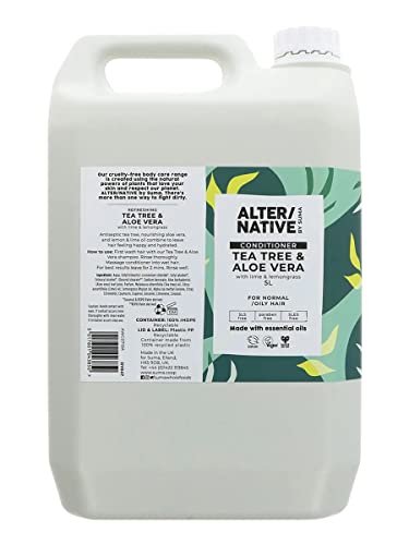 Alter/Native Natural Plant-Powered Cruelty Free Conditioner (Tea Tree & Aloe Vera, 5 Litre)