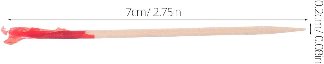 Cabilock 2400PCS Wooden Frill Picks: Cocktail Picks with Multi-Colors for Cocktail Party BBQ Club - Fruit Appetizer Toothpicks for Holiday Gatherings