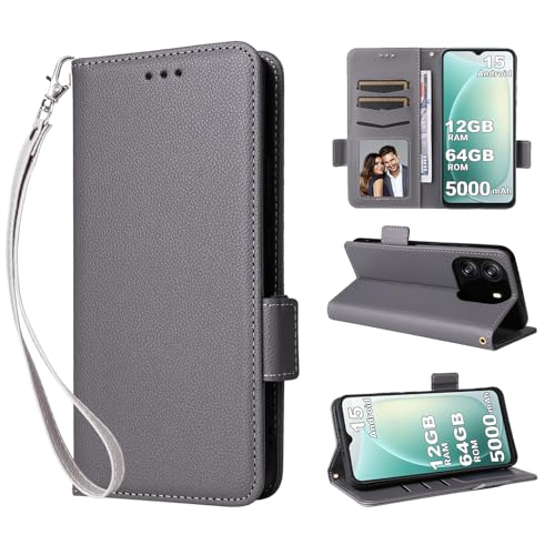 For Blackview WAVE 9C �p �P�[�X �J�o�[ Blackview WAVE 9C �蒠�^ ���z�^ �X�}�z�P�[�X KONXISA ���烌�U�[�[+TPU�f�� �v�̎��� �T�C�h�}�O�l�b�g�J�� �J�[�h���[ �X�^���h�@�\ �����Y�ی� �����h�~ �w