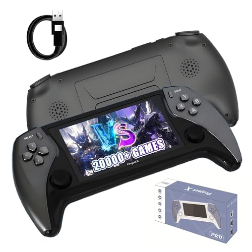 Batteria ad alta capacità & espansione di memoria fino a 256GB: questa console di gioco portatile ha una batteria integrata da 3500 mAh, che consente fino a 5 ore di gioco continuo con una ricarica completa e riduce il fastidio di ricariche frequenti, soddisfacendo le esigenze di intrattenimento in scenari come gli spostamenti quotidiani e i viaggi. Inoltre, supporta l'espansione con scheda TF con una capacità massima di 256 GB, consentendo un ampio spazio di archiviazione per i giochi scaricati e i file multimediali, eliminando le preoccupazioni relative allo spazio di archiviazione