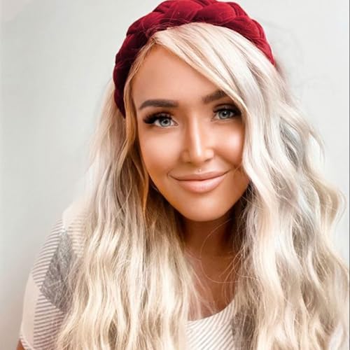 Image of DRESHOW Velvet Braided Headband Women Hair Hoop Elastic Hair Bands Fashion Headbands for Women