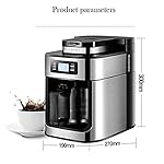QJRGUY Drip Maker, Grind and Brew with Built-In Burr WIFI Automatic American Machine Coffee Grinder - Image 2