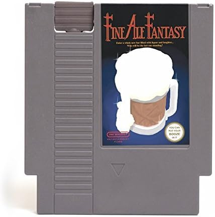 Concealable NES Entertainment Flask – Looks like a Retro Nintendo Video Game Cartridge – buts it’s a flask with a Hilarious Label