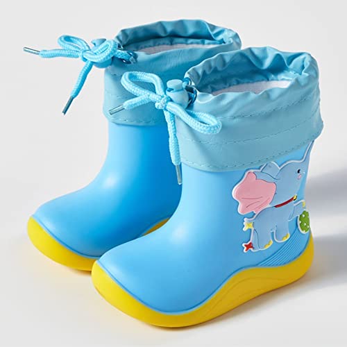 Kids Rain Boots Girls Lightweight Boots Waterproo𝐟 Easy-On Outdoor Playing Rain Boot Unisex-Child Rain Boots Boys2