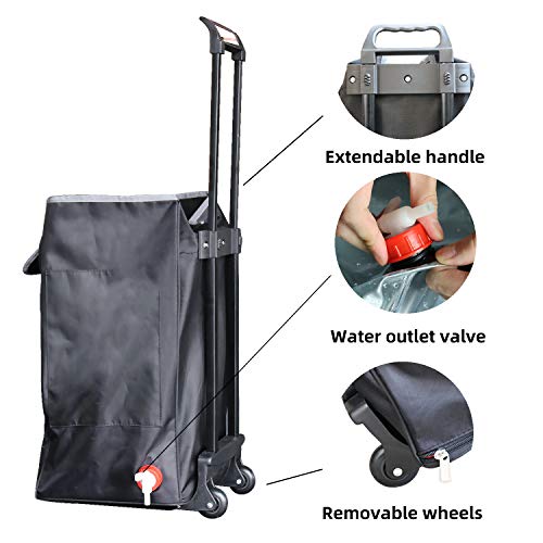 Enegitech 18V Cordless Pressure Washer and 50L Canvas Water Tank Compatible with Makita 18V Lithium Battery for Car Cleaning, Outdoor Equipment Cleaning, Courtyard Cleaning - Thumbnail 6